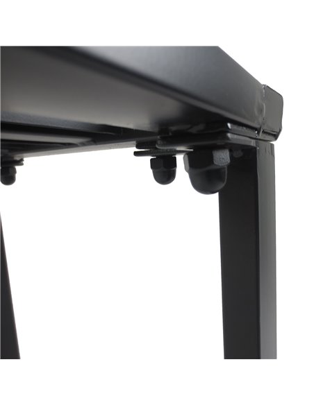 Outsunny 3Pcs Outdoor Dining Set Metal Beer Table Bench Patio Garden Yard Black - pic 14935 | FastDaddyshop