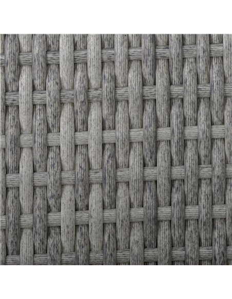 Outsunny 4 Pieces PE Rattan Garden Furniture with Cushion, Glass Top Coffee Table, Grey - pic 14992 | FastDaddyshop
