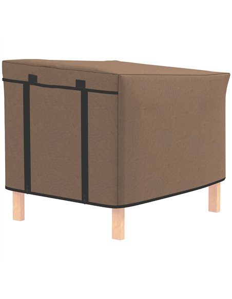 PawHut Waterproof Rabbit Hutch Cover for X-D2-0047 and Similar Model Rabbit Hutch, 43 x 52 x 37 cm, Brown - pic 149978 | FastDaddyshop