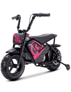 Storm 250w Off Road Kids Electric Ride On Monkey Motor Bike, Pink - pic1