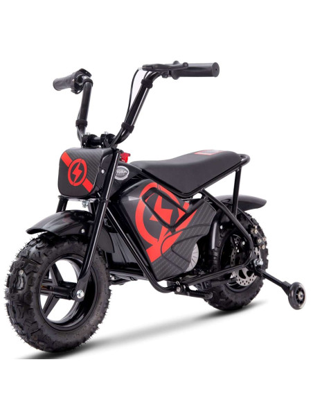 Storm 250w Off Road Kids Electric Ride On Monkey Motor Bike, Red - pic1 - pic 150023 | FastDaddyshop