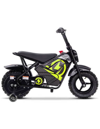 Storm 250w Off Road Kids Electric Ride On Monkey Motor Bike, Yellow - pic2