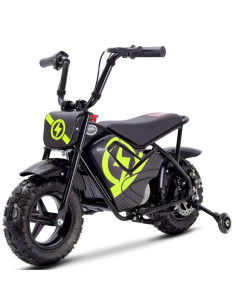 Storm 250w Off Road Kids Electric Ride On Monkey Motor Bike, Yellow - pic1