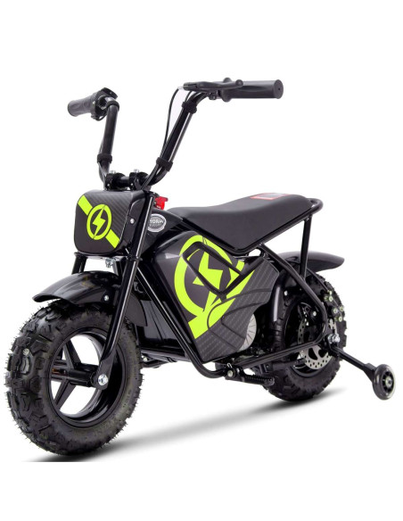 Storm 250w Off Road Kids Electric Ride On Monkey Motor Bike, Yellow - pic1 - pic 150032 | FastDaddyshop