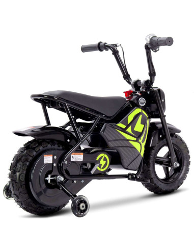 Storm 250w Off Road Kids Electric Ride On Monkey Motor Bike, Yellow - pic3