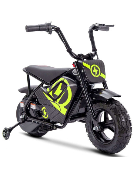 Storm 250w Off Road Kids Electric Ride On Monkey Motor Bike, Yellow - pic4 - pic 150034 | FastDaddyshop