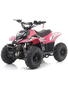 Apollo Micro Kids 70cc Automatic VRX70 Petrol Quad Bike, ATV - Pink, pic1