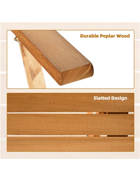 Outsunny 7 Piece Wooden Garden Dining Set with Umbrella Hole, Folding Dining Table and Armchairs with Parasol Hole, Teak - pic 15014 | FastDaddyshop