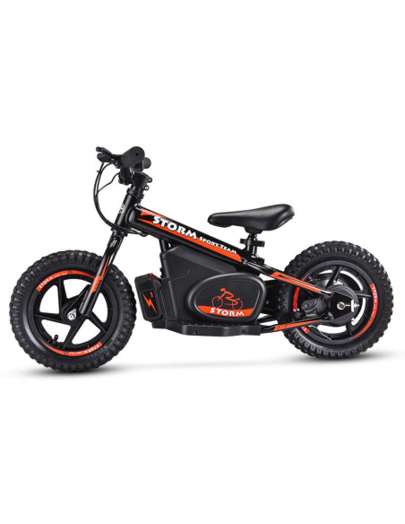 Storm Kids 100w 12" Electric Balance Bike for 3+ Years Old, Black, pic2 - pic 150143 | FastDaddyshop