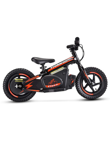 Storm Kids 100w 12" Electric Balance Bike for 3+ Years Old, Black, pic3
