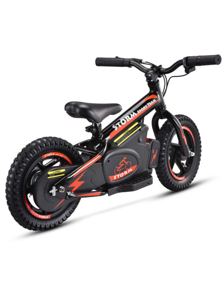Storm Kids 100w 12" Electric Balance Bike for 3+ Years Old, Black, pic4 - pic 150146 | FastDaddyshop