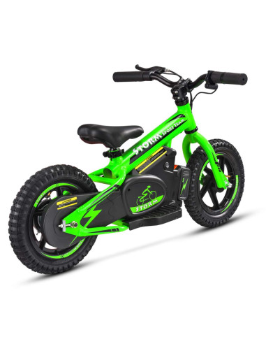Storm Kids 100w 12" Electric Balance Bike for 3+ Years Old, Green, pic4