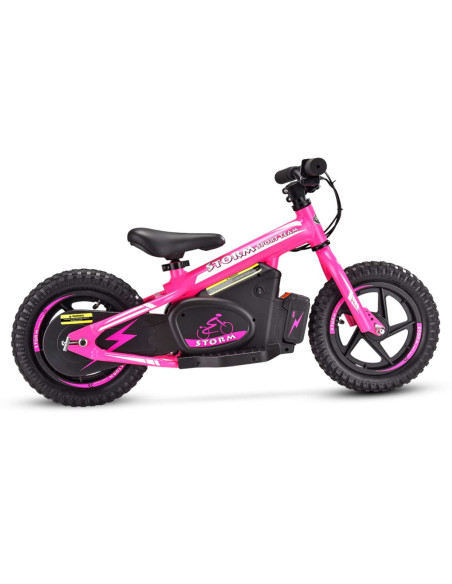 Storm Kids 100w 12" Electric Balance Bike for 3+ Years Old, Pink, pic3 - pic 150175 | FastDaddyshop
