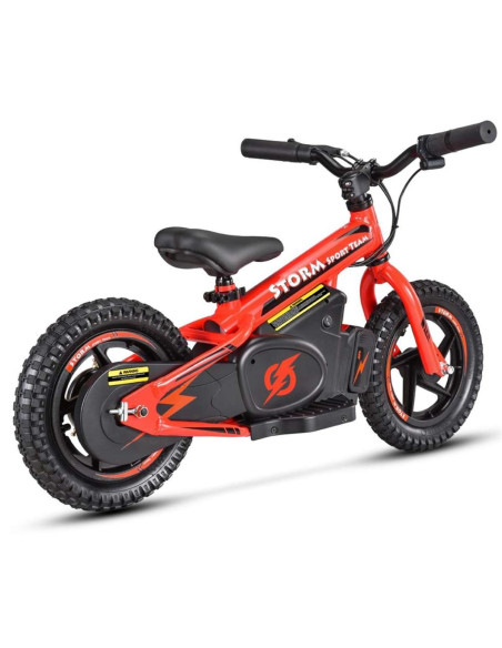 Storm Kids 100w 12" Electric Balance Bike for 3+ Years Old, Red, pic2 - pic 150183 | FastDaddyshop