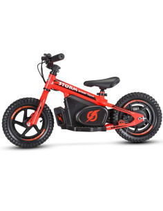 Storm Kids 100w 12" Electric Balance Bike for 3+ Years Old, Red, pic1 2