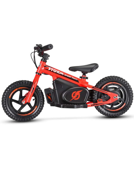Storm Kids 100w 12" Electric Balance Bike for 3+ Years Old, Red, pic3 - pic 150185 | FastDaddyshop