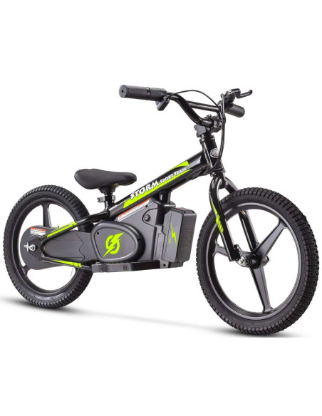 Storm Kids 170w 16" Electric Balance Bike for 5+ Years Old, Black, pic4 - pic 150196 | FastDaddyshop