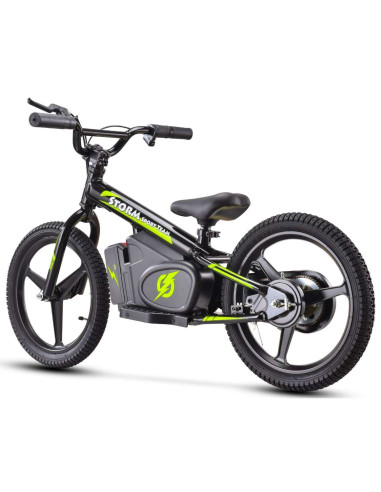Storm Kids 170w 16" Electric Balance Bike for 5+ Years Old, Black, pic5