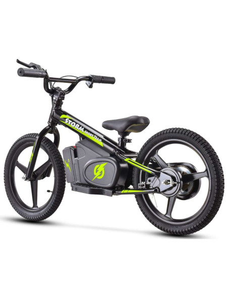 Storm Kids 170w 16" Electric Balance Bike for 5+ Years Old, Black, pic5 - pic 150197 | FastDaddyshop