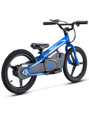 Storm Kids 170w 16" Electric Balance Bike for 5+ Years Old, Blue, pic4
