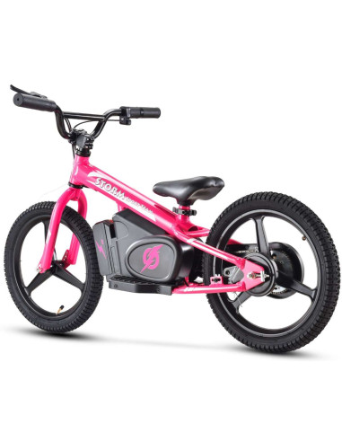 Storm Kids 170w 16" Electric Balance Bike for 5+ Years Old, Pink, pic4