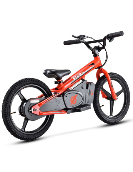 Storm Kids 170w 16" Electric Balance Bike for 5+ Years Old, Red, pic5 - pic 150244 | FastDaddyshop