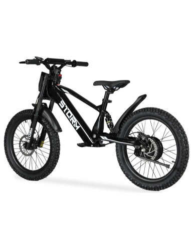 Storm Kids 500w 20" Electric Motorbike for 14+ Years Old, Black, pic3
