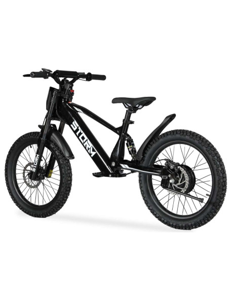 Storm Kids 500w 20" Electric Motorbike for 14+ Years Old, Black, pic3 - pic 150254 | FastDaddyshop