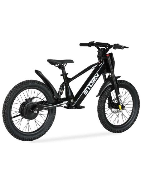 Storm Kids 500w 20" Electric Motorbike for 14+ Years Old, Black, pic4 - pic 150255 | FastDaddyshop