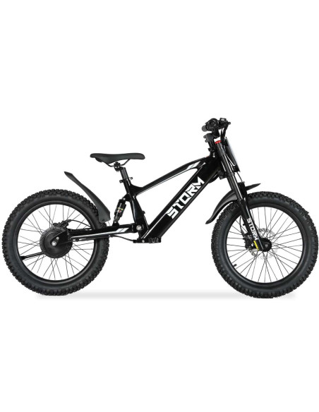 Storm Kids 500w 20" Electric Motorbike for 14+ Years Old, Black, pic5 - pic 150256 | FastDaddyshop