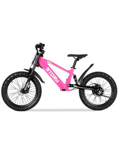 Storm Kids 500w 20" Electric Motorbike for 14+ Years Old, Pink, pic1 2
