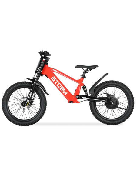 Storm Kids 500w 20" Electric Motorbike for 14+ Years Old, Red, pic2 - pic 150308 | FastDaddyshop