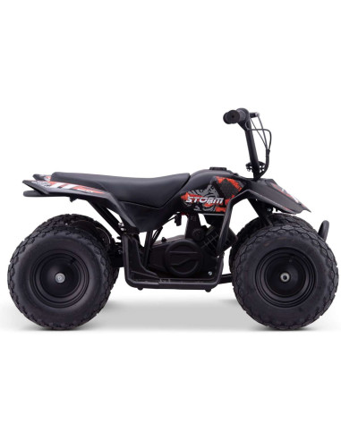 Storm 250w Kids Ride On Electric Mini Quad Bike, ATV For 3+ Years Old, Black, pic3