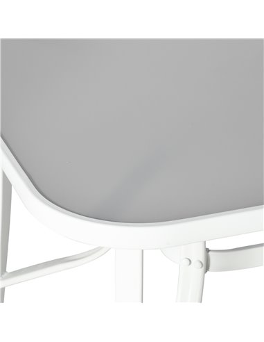 Outsunny 7 Piece Garden Dining Set with Table, Chairs and Parasol Hole, Grey