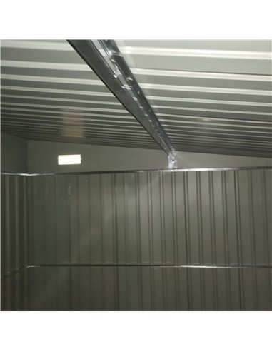 Outsunny 3.3 x 2.68m Corrugated Metal Shed - Black