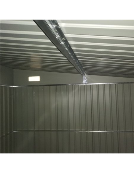 Outsunny 3.3 x 2.68m Corrugated Metal Shed - Black - pic 150485 | FastDaddyshop