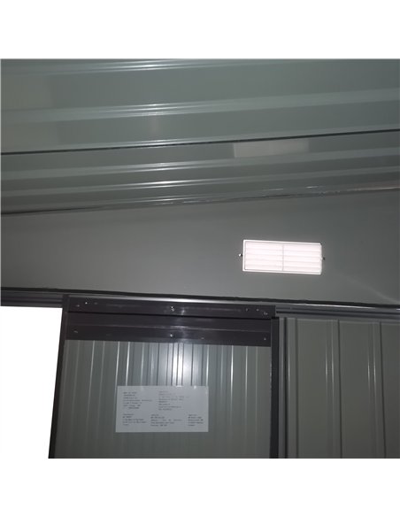 Outsunny 3.3 x 2.68m Corrugated Metal Shed - Black - pic 150486 | FastDaddyshop