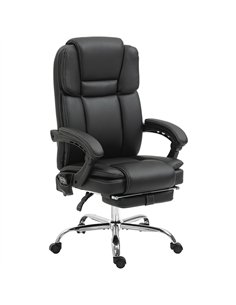 Vinsetto Six Point Vibrating Massage Office Chair - Black