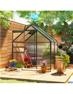 Outsunny 192.5 x 131cm Walk-In Polycarbonate Greenhouse 2