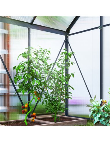 Outsunny 192.5 x 131cm Walk-In Polycarbonate Greenhouse
