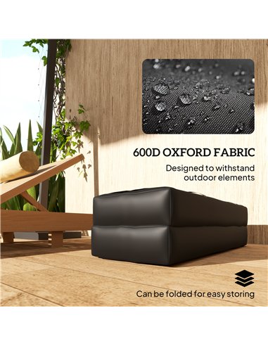 Outsunny Parasol Weights Set of 2, Parasol Base Weights Bags, 25kg Fillable Sandbag Weights with Handles, Cantilever Umbrella Ba
