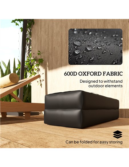 Outsunny Parasol Weights Set of 2, Parasol Base Weights Bags, 25kg Fillable Sandbag Weights with Handles, Cantilever Umbrella Ba - pic 150914 | FastDaddyshop