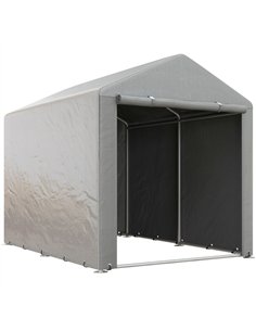 Outsunny 1.6 x 2.2m Garden Storage Shed Tent, with Accessories - Light Grey