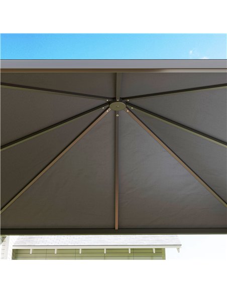 Outsunny 3 x 3 or 3 x 6m Garden Gazebo with Extendable Awning and Wheels, UPF30+ Outdoor Metal Gazebo Canopy Shelter for BBQ, Ev - pic 151016 | FastDaddyshop