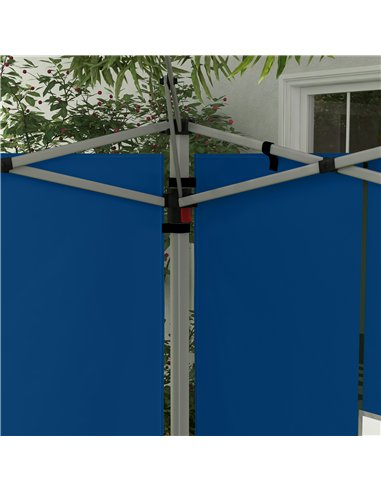Outsunny Set of 2 Gazebo Side Panels - Blue