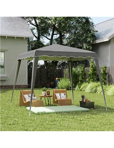Outsunny 2.5 x 2.5M Pop up Garden Tent - Grey