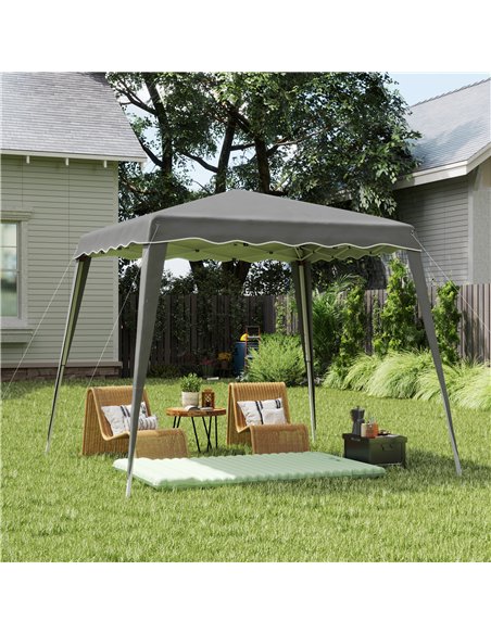 Outsunny 2.5 x 2.5M Pop up Garden Tent - Grey - pic 151064 | FastDaddyshop