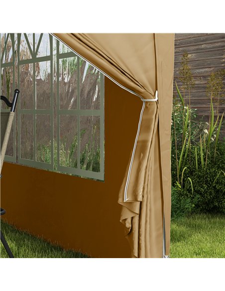 Outsunny 3 x 3(m) Pop Up Gazebo - Khaki - pic 151125 | FastDaddyshop