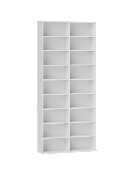 HOMCOM 640 CD Storage Tower - White - pic 151801 | FastDaddyshop