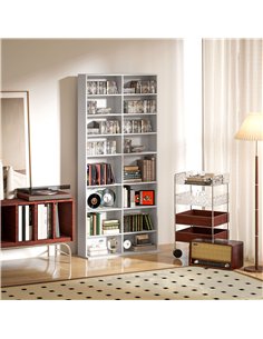 HOMCOM 640 CD Storage Tower - White 2